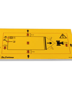 Aufkleber INT: Sicherheitsabstand beim Verziehen Camp